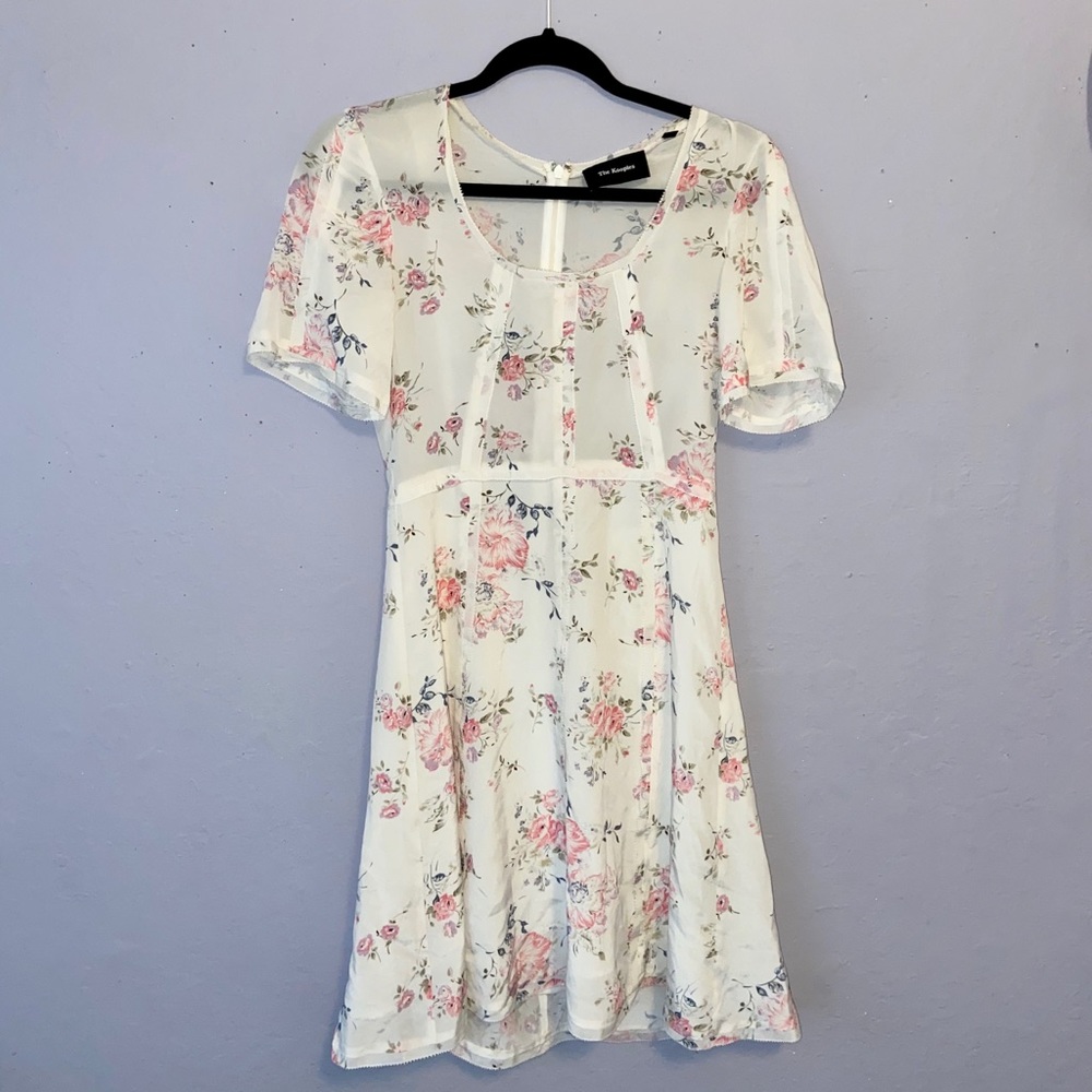 The Kooples 100% silk floral babydoll dress